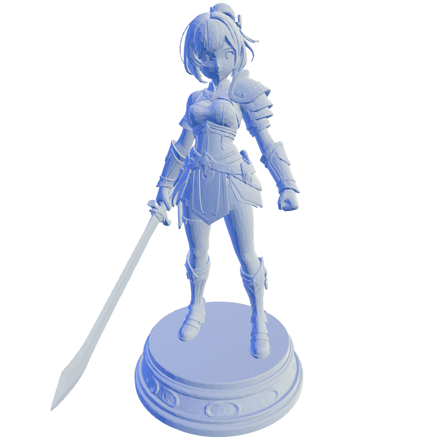 Anime girl sword 3D model (.stl)